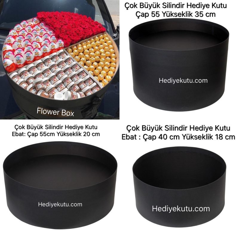 Jumbo Boy Silindir Hediye Kutusu W4